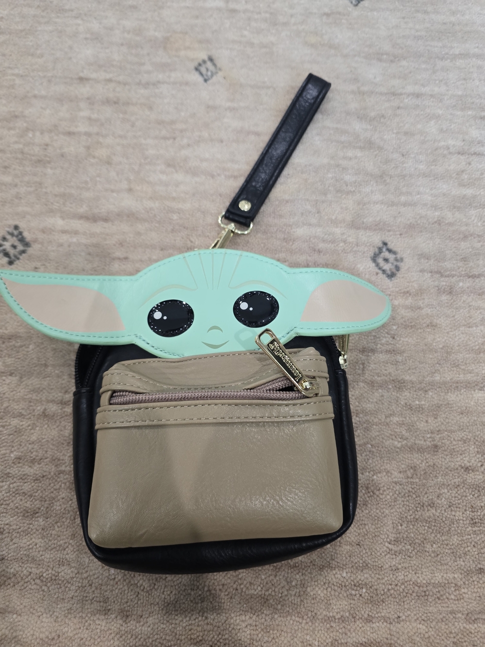 Disney Star Wars the Child Grogu Baby Yoda Mini Loungefly Wristlet/ Belt Purse